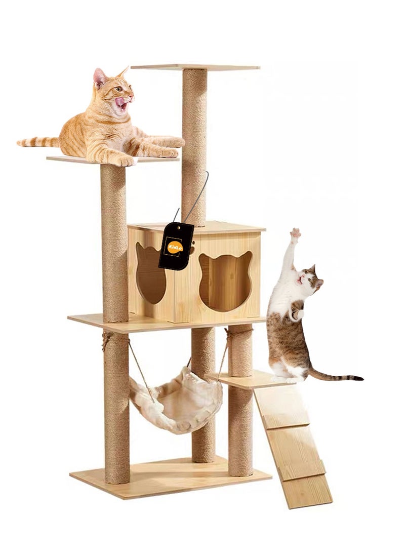 Cat Tree Cat Tower Cat Climbing Tree with Cat House