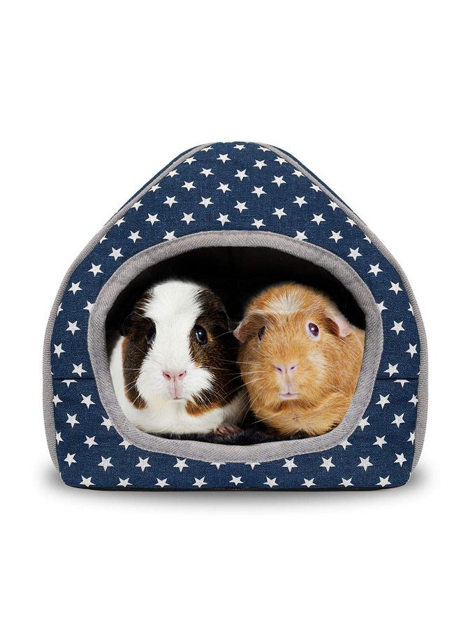 BWOGUE Guinea Pig House Bed Cozy Hamster Cave Large Hideout for Dwarf Rabbits Hedgehog Bearded Dragon Winter Nest Hamster Cage Accessories