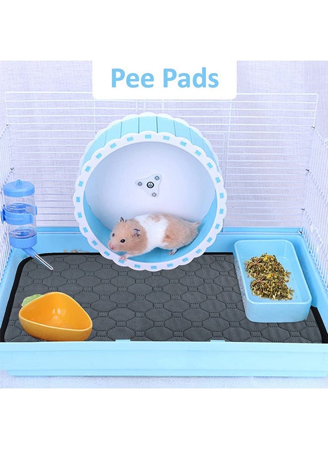HERCOCCI Guinea Pig Cage Liners, Washable Guinea Pig Bedding Super Absorbent Guinea Pig Pee Pads Anti Slip Mat for Rabbit Hamster Rat Chinchilla (2 Pack - 19.6’’ x 13.7’’)