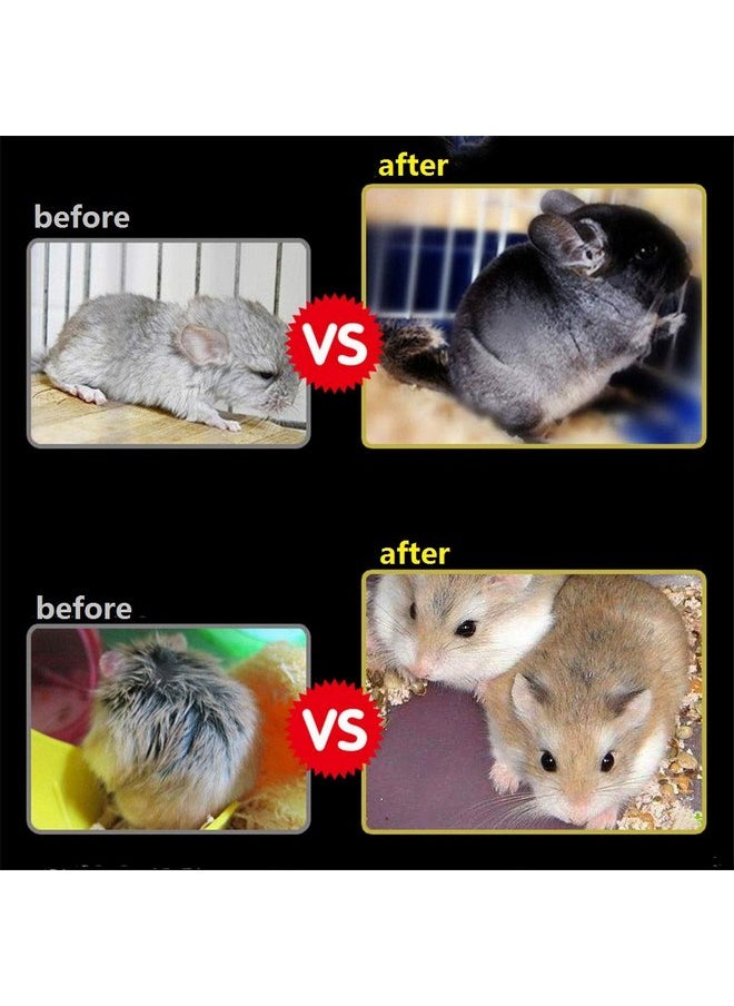 Hamiledyi Chinchilla Bath Sand 2 LB Pumice Power Dust Free Natural Pure Totoros Cleansing Desert Bathing Mice Litter for Chinchillas