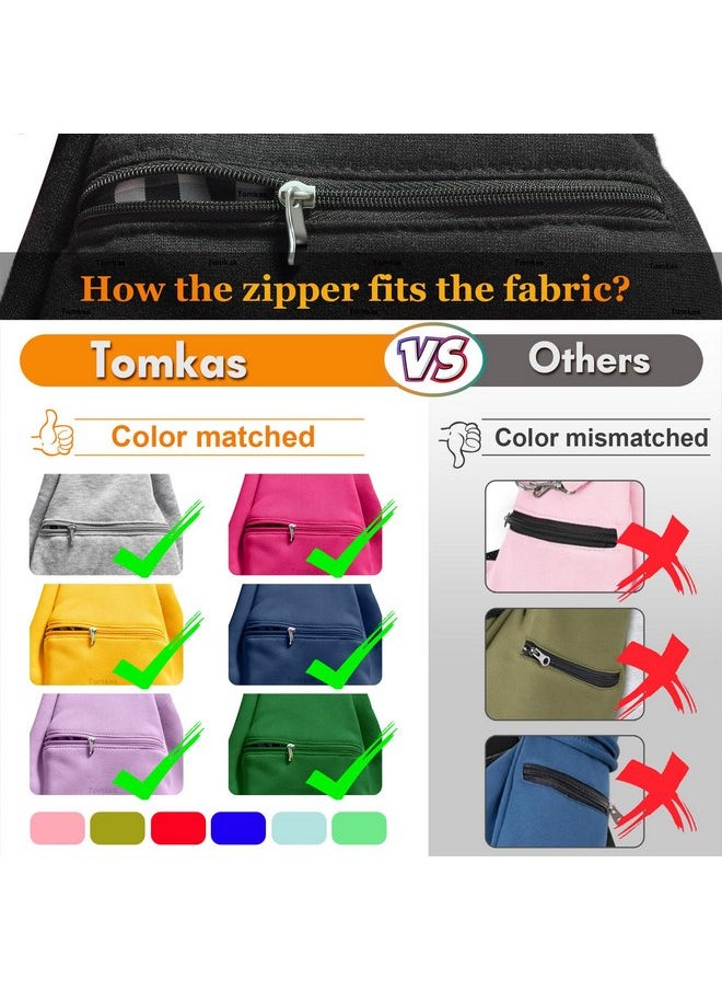 Tomkas Small Dog Sling Carrier - Adjustable Strap & Zip Pocket - Suitable for Puppies (Black)