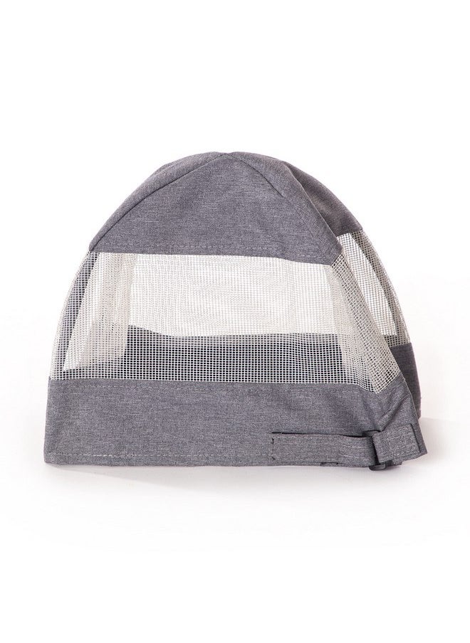 K&H Pet Products Travel Bike Basket Hood for Pets Classy Gray Large 12.5 X 16 X 13 Inches