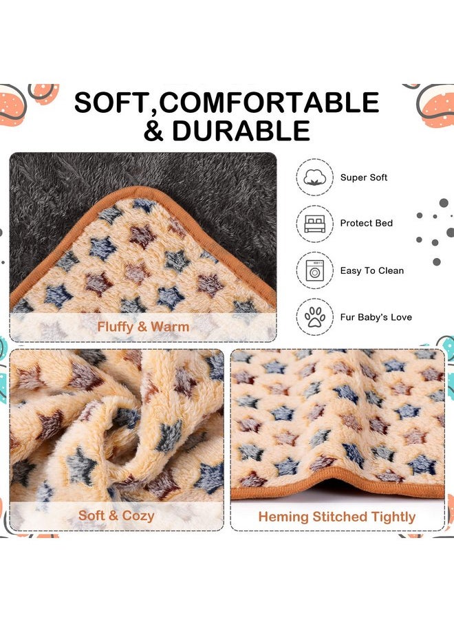 8 Pcs Guinea Pig Bedding Cage Liners Bulk Waterproof Blankets Small Animal Flannel Throw Bedding Absorbent Reusable Pet Pee Sleep Mat Pad Cover for Hamster Ferret (Star,12 x 12 Inch)