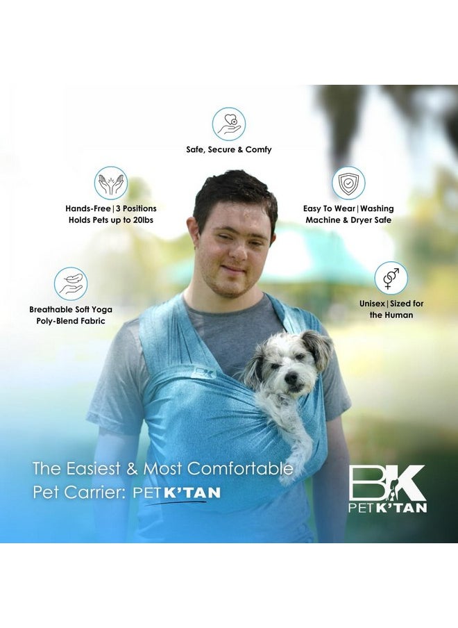 Pet K'tan Dog Sling Carrier: Hands Free for Small & Medium Dogs - #1 Pet Travel Accessory & Gift -Bond with New Puppy- Safe Durable Soft-Hands Free - Cats & Small Animals Anti-Anxiety-Sized for Human