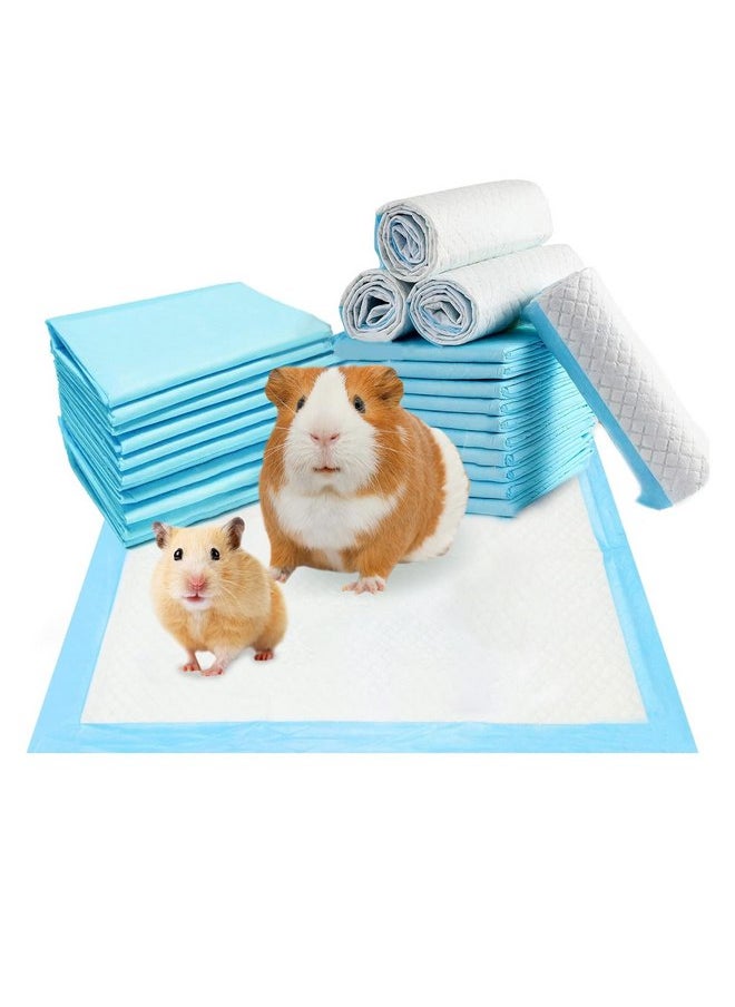 Hamiledyi Rabbit Pee Pads Disposable Cage Liners Leak-Proof Super Absorbent Pet Toilet/Potty Training Pad for Puppy Guinea Pigs Hedgehog Hamsters Chinchillas and Other Small Pets (20PCS )