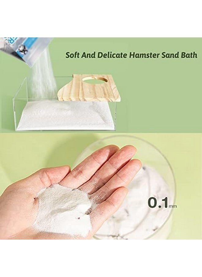 Hamster Hamster Bath Sand Dust Bathing Sand Gerbil Powder Grooming Sand for Tiny Friends Farm Chinchilla Dust Bath Potty Litter Sand 2LB Hamster Sand