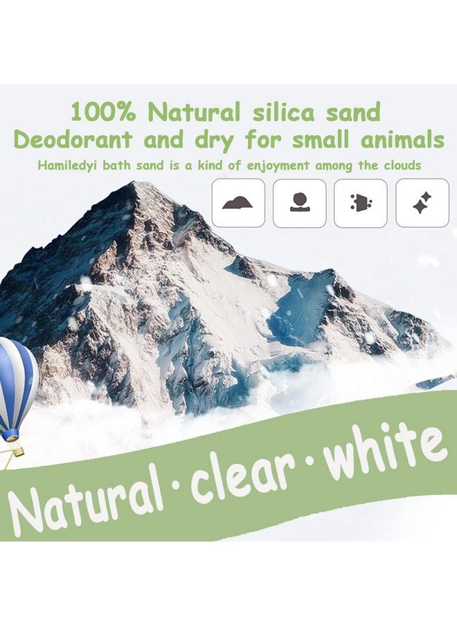 Hamster Hamster Bath Sand Dust Bathing Sand Gerbil Powder Grooming Sand for Tiny Friends Farm Chinchilla Dust Bath Potty Litter Sand 2LB Hamster Sand