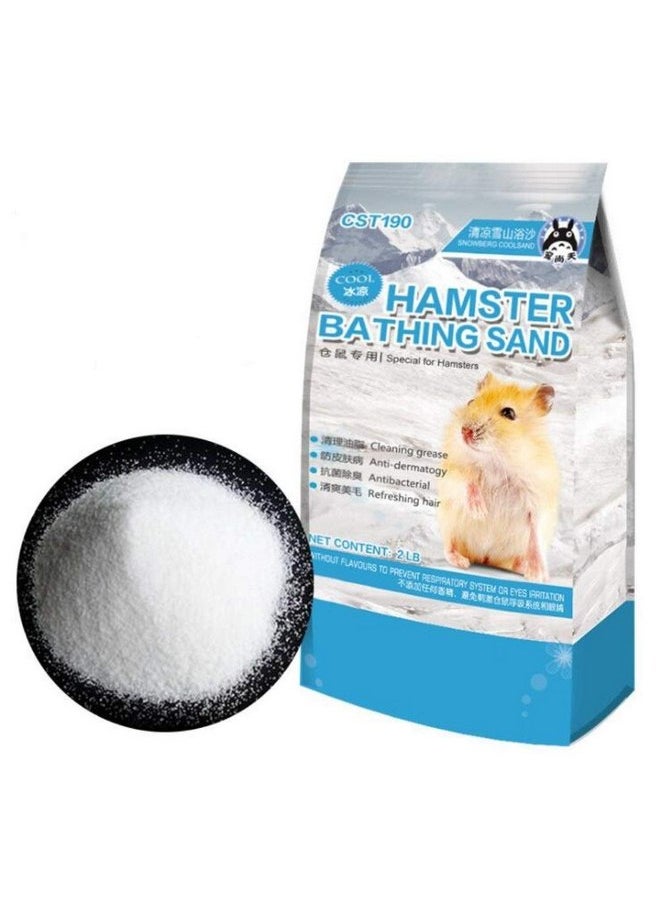 Hamster Hamster Bath Sand Dust Bathing Sand Gerbil Powder Grooming Sand for Tiny Friends Farm Chinchilla Dust Bath Potty Litter Sand 2LB Hamster Sand