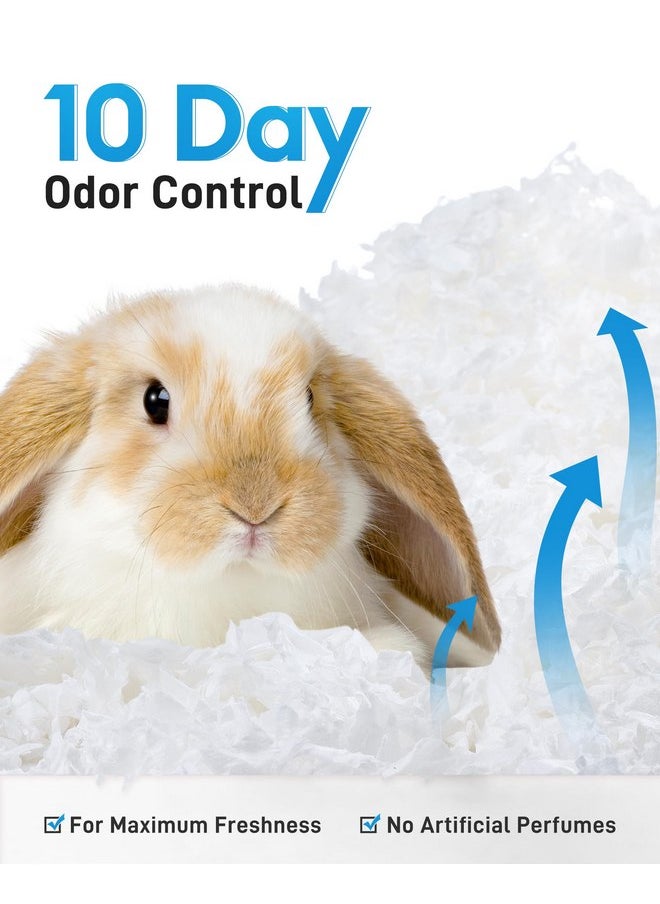 BUCATSTATE Guinea Pig Bedding 70L, 99% Dust-Free and Odor Control Hamster Bedding, Natural Paper Rabbit Bedding for Rat Syrian Dwarf Hamsters Gerbils (White)