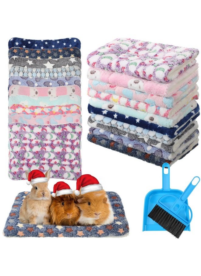 Tudomro 10 Pcs Guinea Pig Bed Mat with Cleaning Dustpan Brush 15