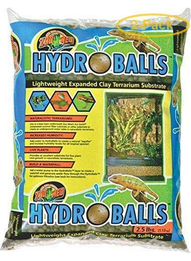 Zoo Med HydroBalls Clay Terrarium Substrate 2.5 lbs - Pack of 2