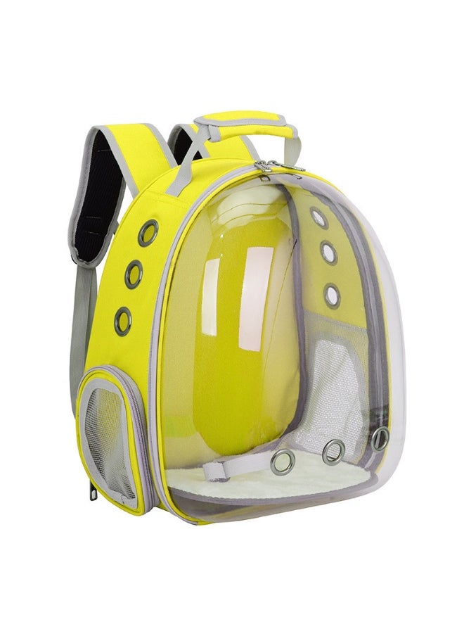 2025 New Transparent Breathable Cat Backpack - Portable Dual-Shoulder Space Capsule Pet Carrier