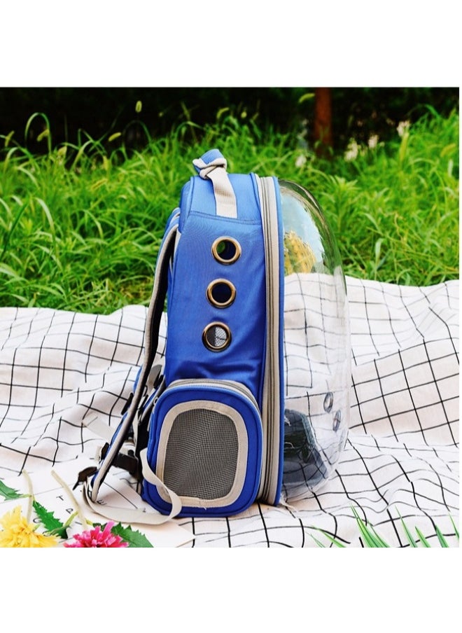 2025 New Transparent Breathable Cat Backpack - Portable Dual-Shoulder Space Capsule Pet Carrier