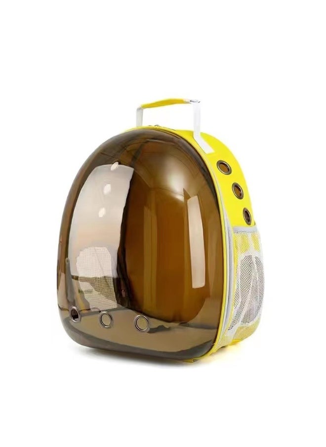 2025 New Transparent Breathable Cat Backpack - Portable Dual-Shoulder Space Capsule Pet Carrier