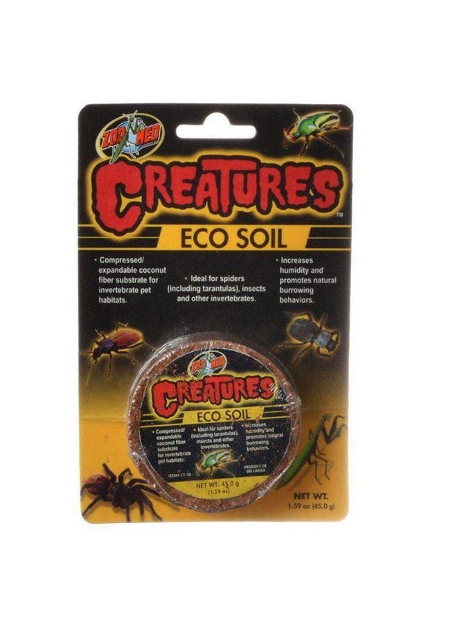 Zoo Med 3 Pack of Creatures Eco Soil, 1.59 Ounces Each, Coconut Fiber Substrate for Invertebrate Pet Habitats