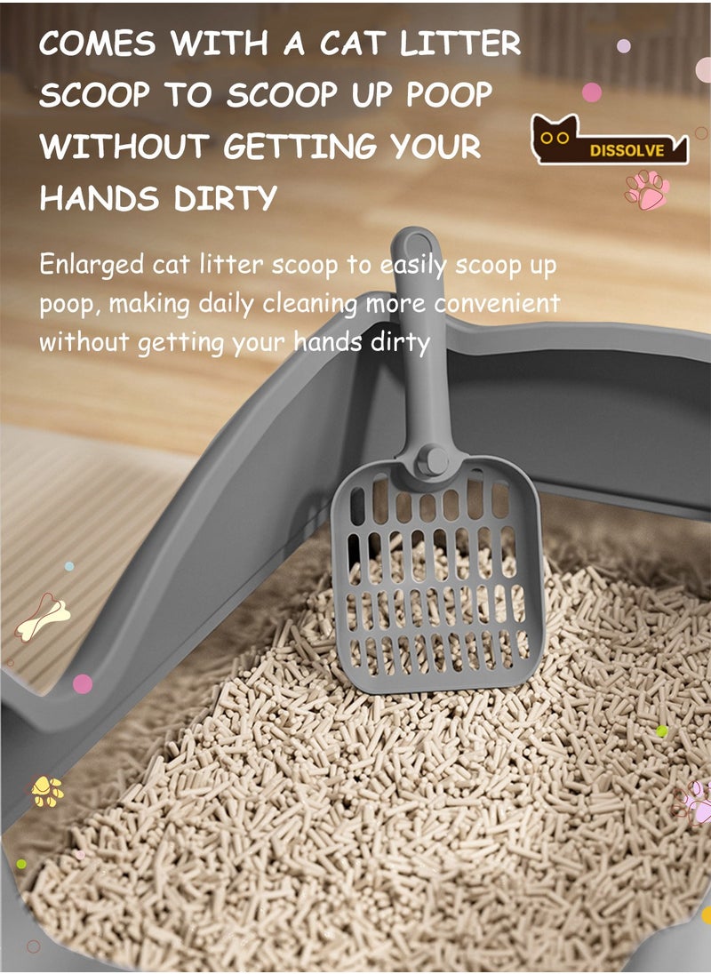 Stainless Steel Cat Litter Box Metal Cat Litter Box Tray with High Wall Sides Easy to Clean