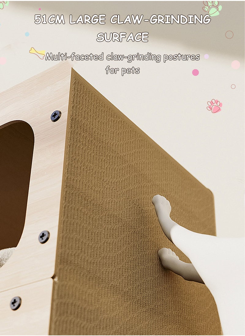 Cat Scratching Board Cat Bed Four Seasons Resistant Scratching Board Column Vertical Cat House
