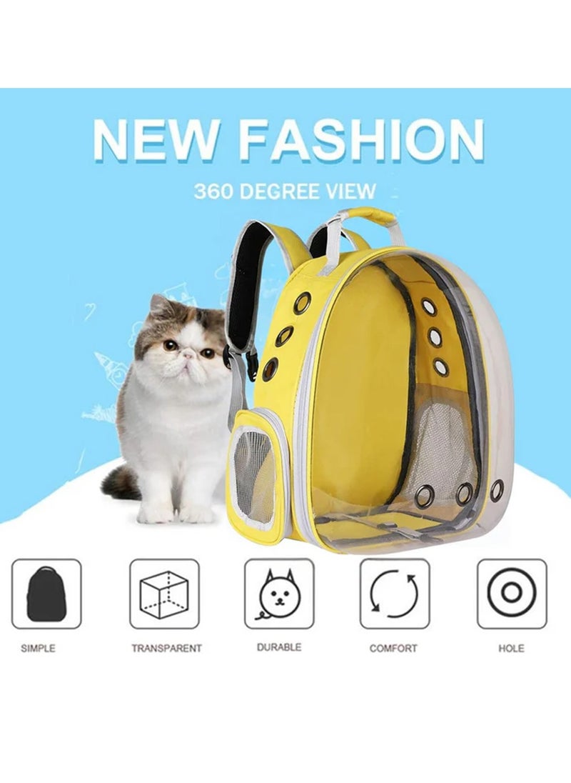 Transparent Portable Pet Backpack Travel Carrier, Convenient Travel for Small Dog and Cat