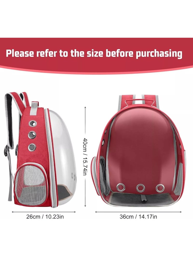 Transparent Portable Pet Backpack Travel Carrier, Convenient Travel for Small Dog and Cat