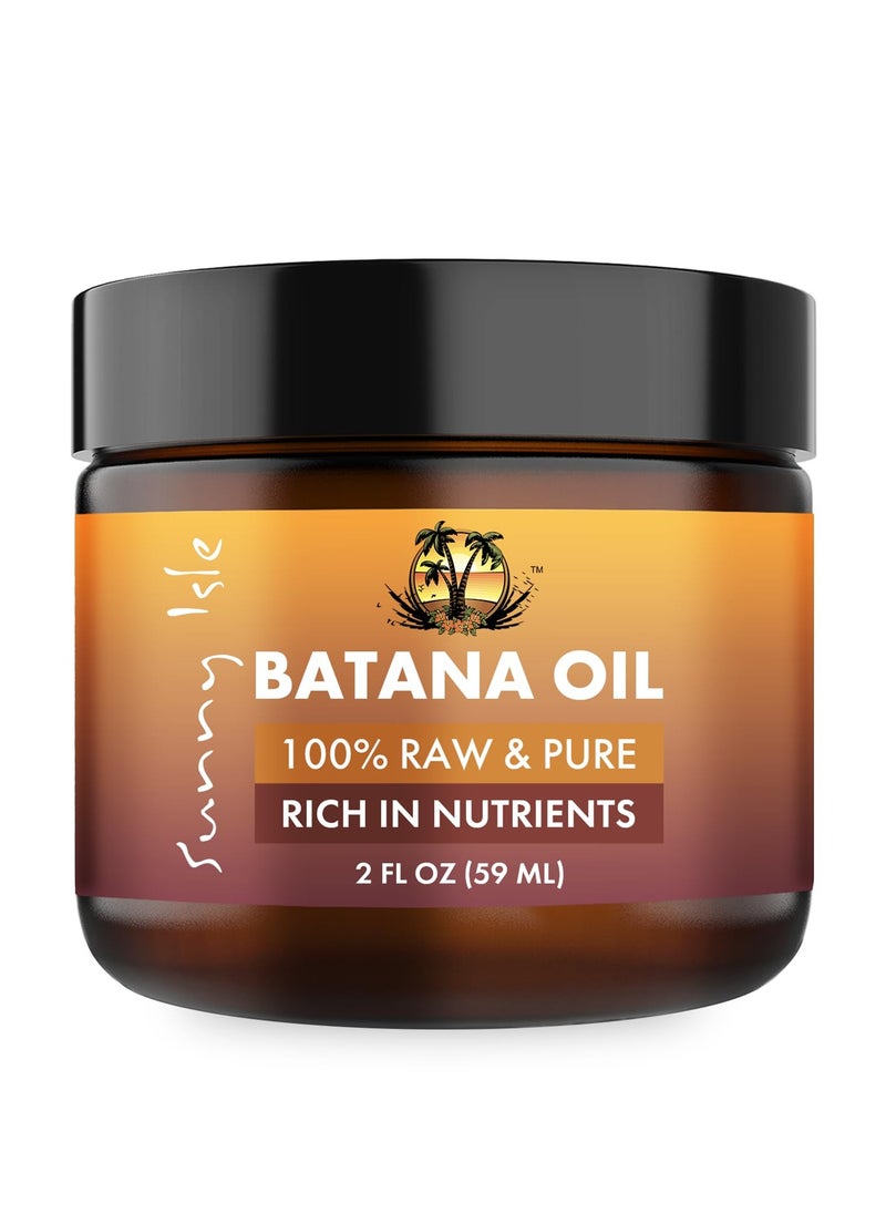 Sunny Isle 100% Raw & Pure Batana Oil 2oz | For Hair Growth from Honduras | Promotes Hair Thickness