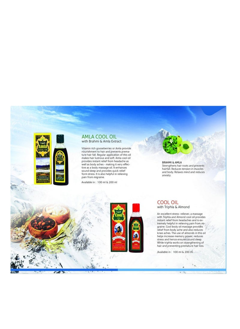 Vaadi Herbals Amla and Brahmi Blend Hair Oil - Therapeutic Grade for Hair Growth and Cooling - 6.76 Ounces