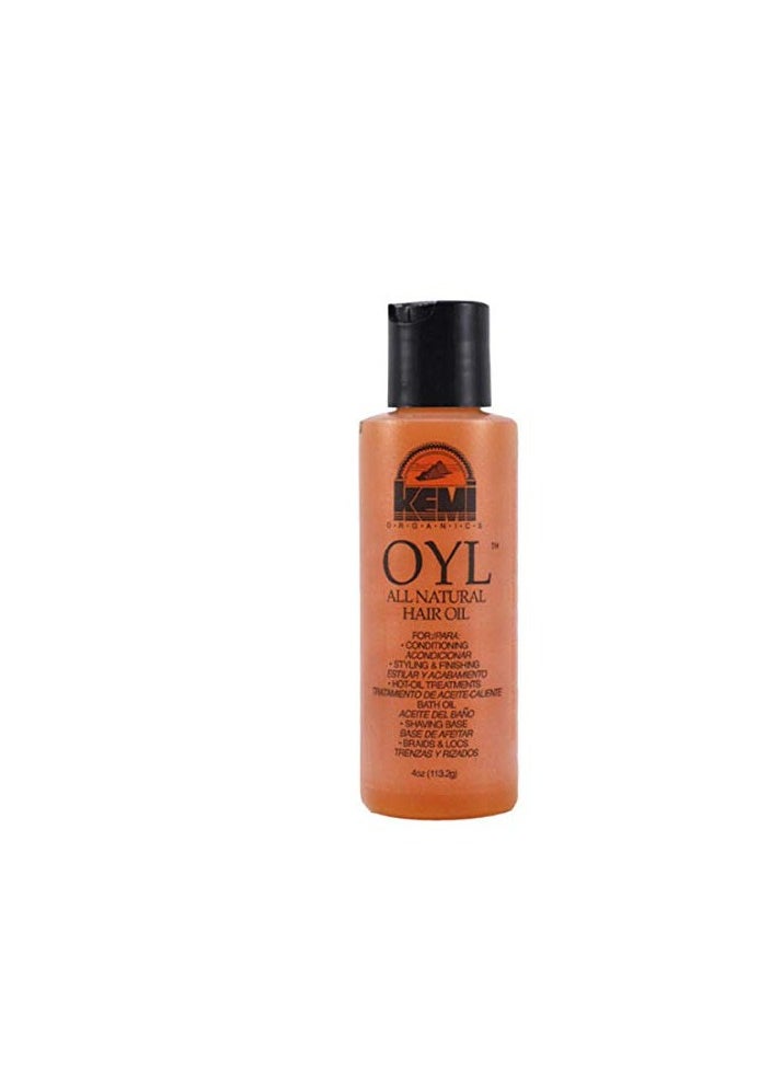 OYL All Natural Hair Oil 4 Oz,Pack of 2 Y