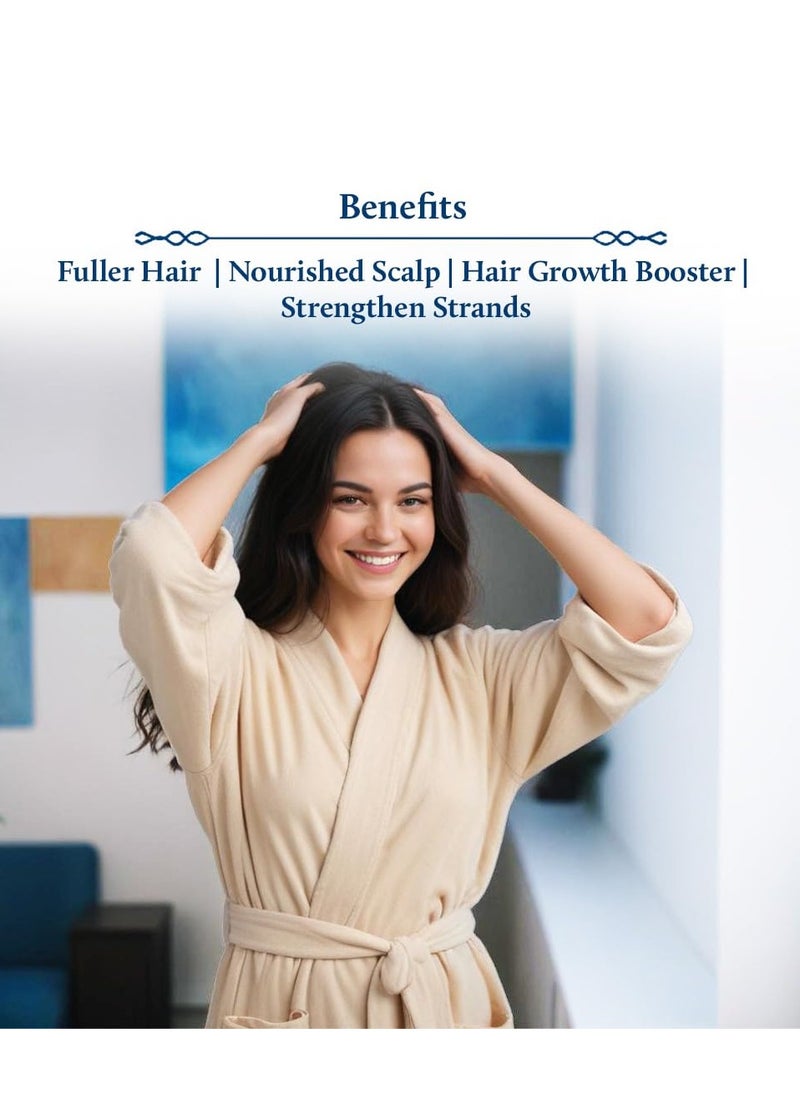 Blue Nectar Batana Oil for Thicker Hair | Pure Honduras Batana Oil for Hair Growth with Organic Almond Oil | Ayurvedic Hair Growth Oil for Stronger Hair (12 Herbs, 3.38 FlOz)