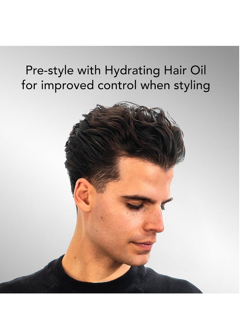 BluMaan Hydrating Hair Oil - Designed for Dry, Frizzy, Straight, or Curly Hair - 100% Natural Men's Hair Strengthening Oil - 60 ml / 2.0 oz