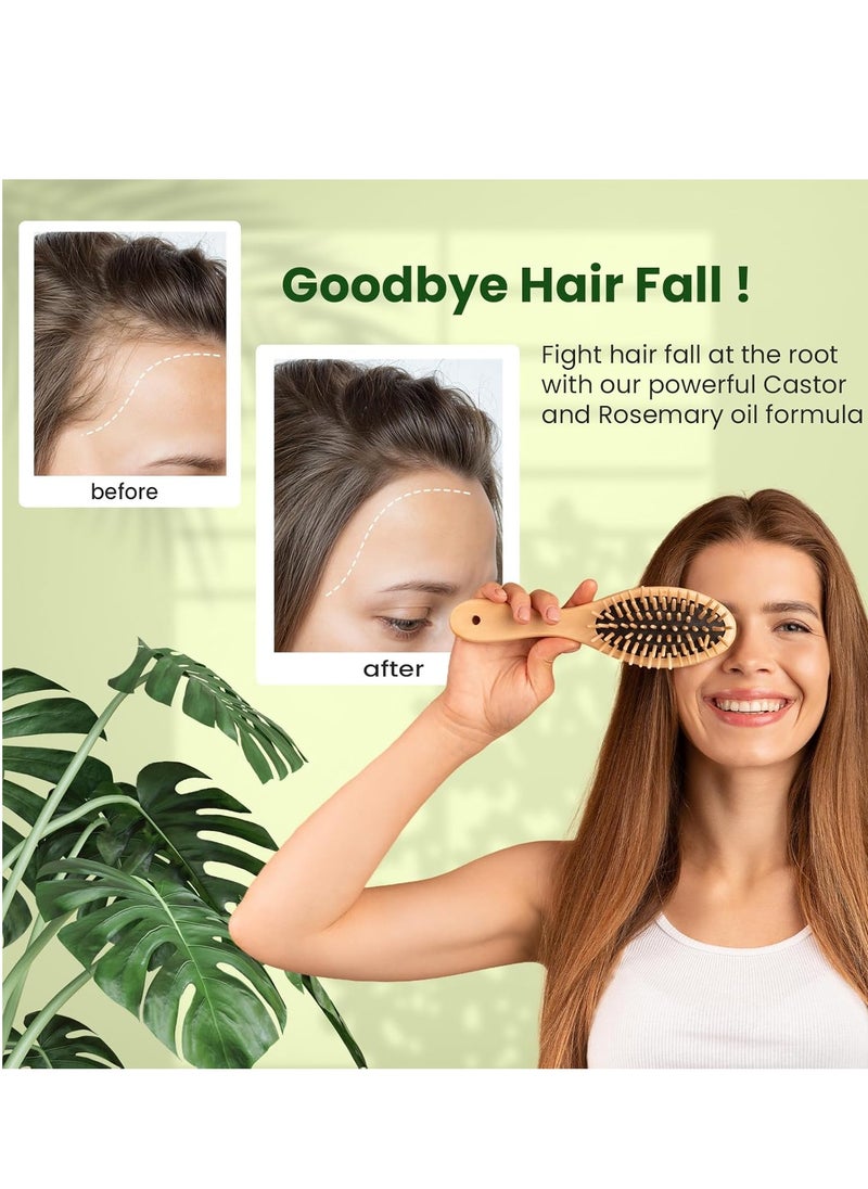 Natural Riches Castor Oil with Rosemary Oil, 8 fl oz, For Stronger, Fuller and Thicker Hair Growth Handcraft Blends Organic Castor Oil with Rosemary Oil Premium Grade hair treatment.