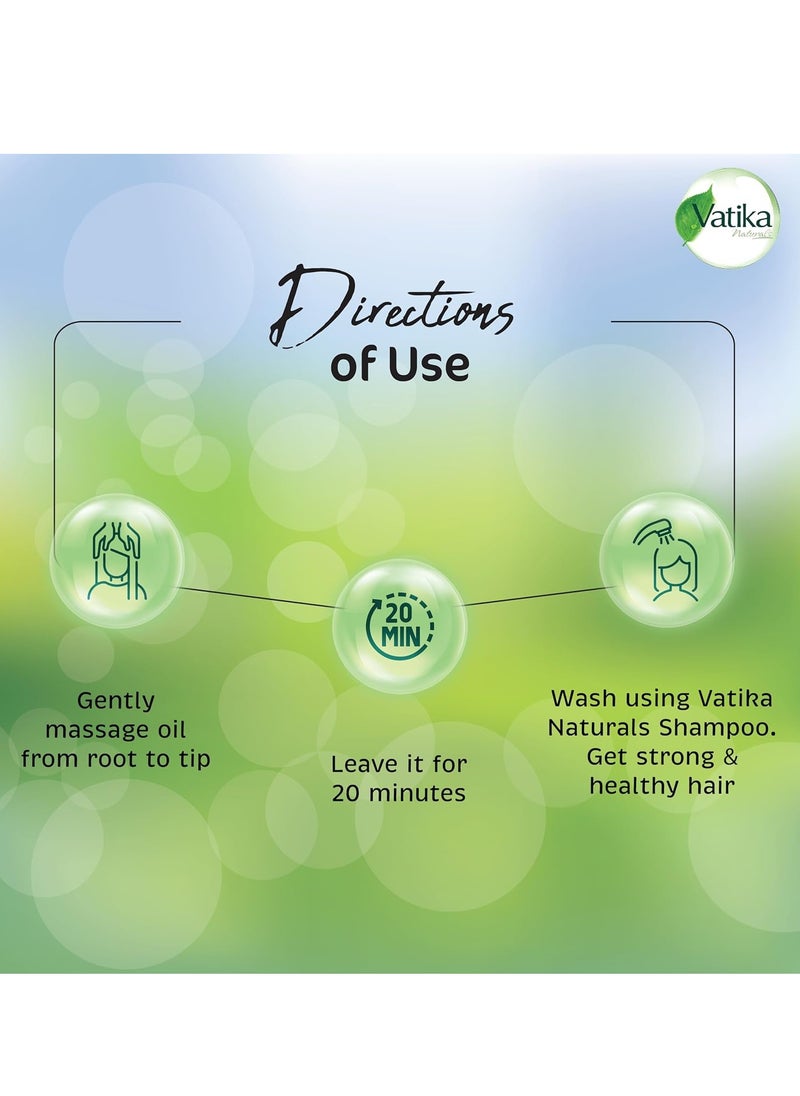 Dabur Vatika Naturals Coconut Hair Oil with Henna, Amla, Lemon & 5 Herbs - Nourish & Strengthen Hair & Scalp for Healthy & Radiant Hair for Kids, Women & Adults - 10.14 Fl Oz (Pack of 1)