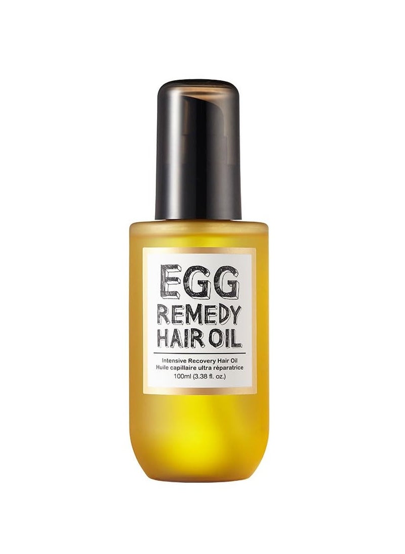 Too Cool For School | Egg Remedy Hair Oil for Damaged Hair | Real Egg Oil & Concentrated Protein | Essential Vitamins Boost