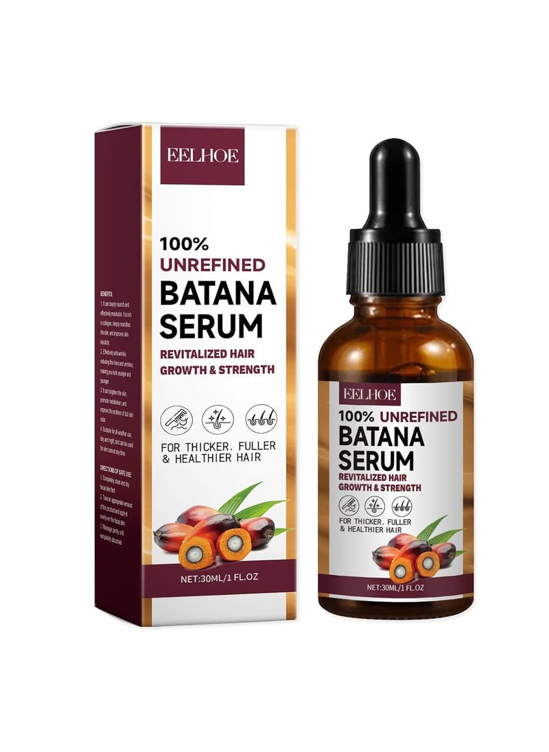 EELHOE Batana Oil for Hair Growth Dr Sebi Organic 100% Raw Batana Oil Serum and Castor Oil for Thicker Stronger Pure Natural Hair Strengthening Oil for Women Men