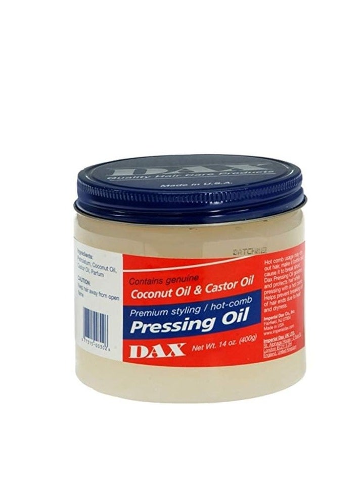 DAX Pressing Oil for Hair, Unscented, 14 Ounce