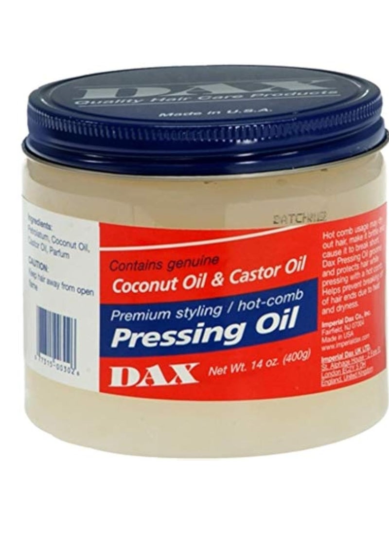 DAX Pressing Oil for Hair, Unscented, 14 Ounce