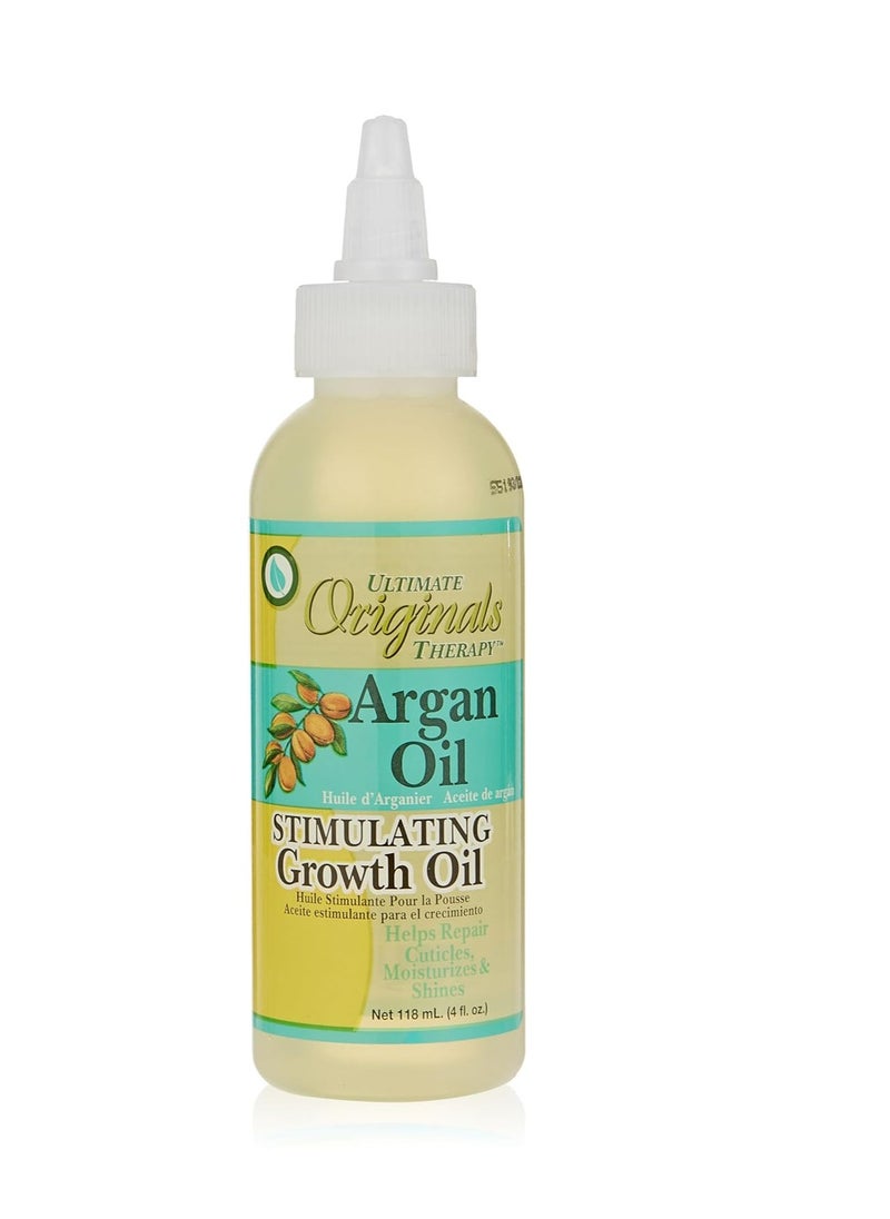 Originals by Africa's Best Therapy Argan Oil Stimulating Growth Oil, Penetrates & Rejuvenates Hair, Scalp, Nails and Skin, All Day Long Moisturizing & Conditioning, 4oz Bottle