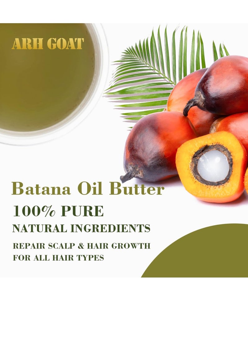 Batana Oil - Promotes Hair Growth, 100% Natural Ingredients Pure raw Batana Butter for Women & Men - 3.53 oz, Strengthen Hair & Scalp