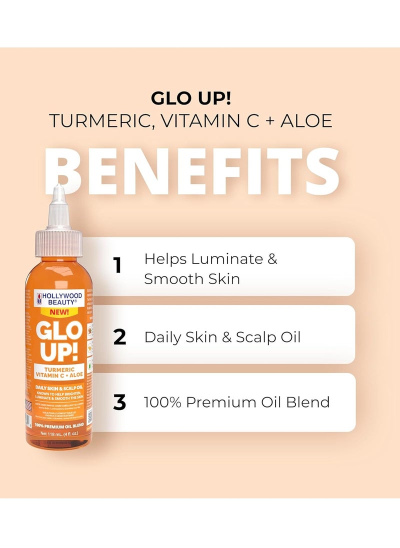 Hollywood Beauty Level Up! Daily Hair, Scalp & Skin Oil Trio (3 Products)