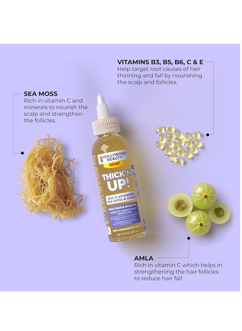 Hollywood Beauty Level Up! Daily Hair, Scalp & Skin Oil Trio (3 Products)