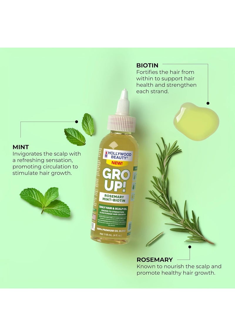 Hollywood Beauty Level Up! Daily Hair, Scalp & Skin Oil Trio (3 Products)