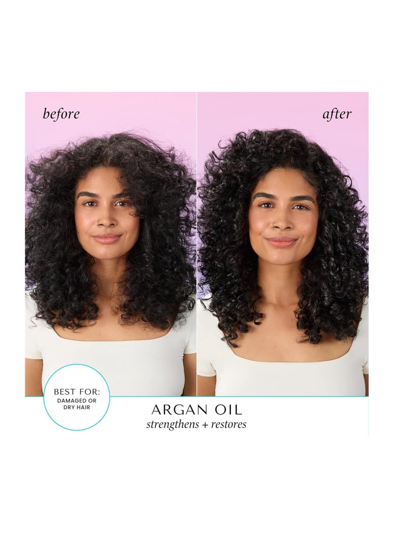 HASK ARGAN Repairing Shine Hair Oil for All Hair Types, Vegan, Color Safe, Gluten-free, Sulfate-free, Paraben-free - Pack of 3