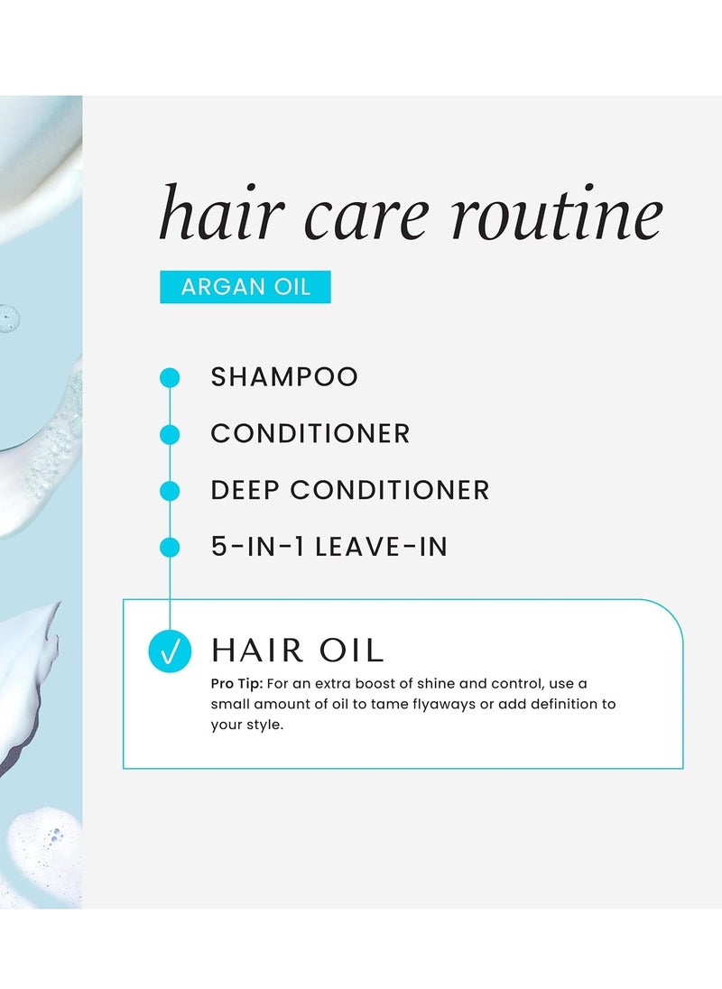 HASK ARGAN Repairing Shine Hair Oil for All Hair Types, Vegan, Color Safe, Gluten-free, Sulfate-free, Paraben-free - Pack of 3