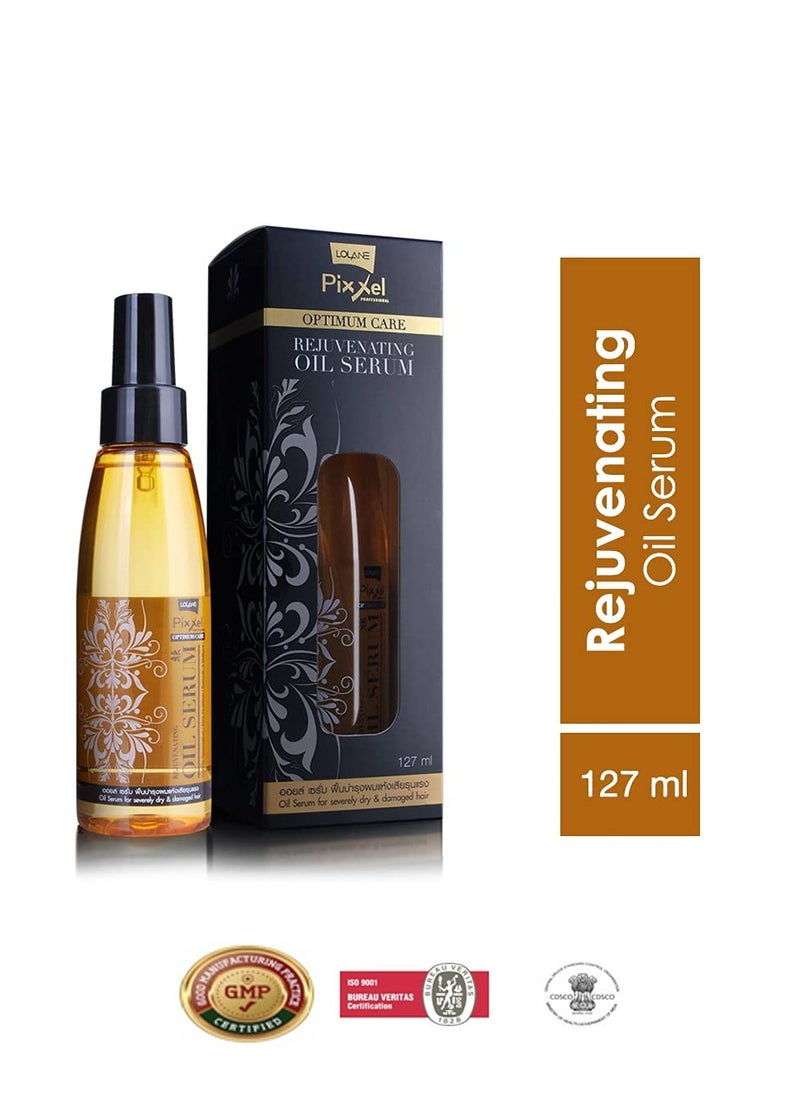 Lolane Pixxel Optimum Care Rejuvenating Oil Serum 127ml For Dry Damaged Hair Argan Oil/Abyssinian Oil/Chufa Sedge Oil/Moringa Oil/Sunflower Oil