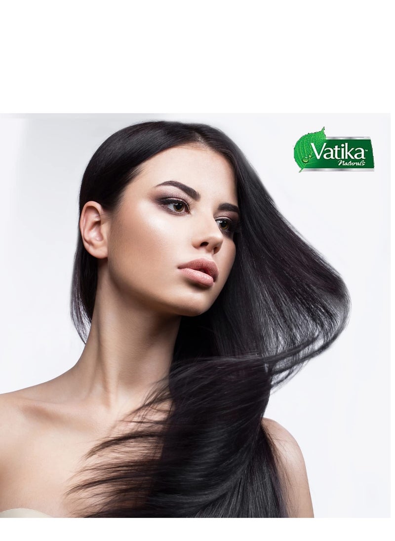 Dabur Vatika Naturals Enriched Hair Oil, Natural Moisturizing, Strengthening & Hair Oil Serum for Healthy Scalp, Nourishing Hair Oil for Soft, Manageable, Smooth & Silky Hair From Root to Tip (Garlic)