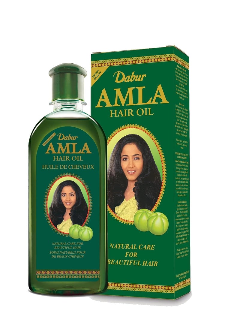 Dabur Amla Hair Oil 500ml - 100% Natural, Enhances Hair Growth, Nourishes Scalp and Hair