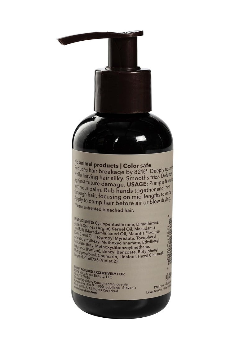 Macadamia Professional Hair Care Sulfate & Paraben Free Natural Organic Cruelty-Free Vegan Hair Products Nourishing Hair Repair Oil Treatment, 4.2oz, Clear
