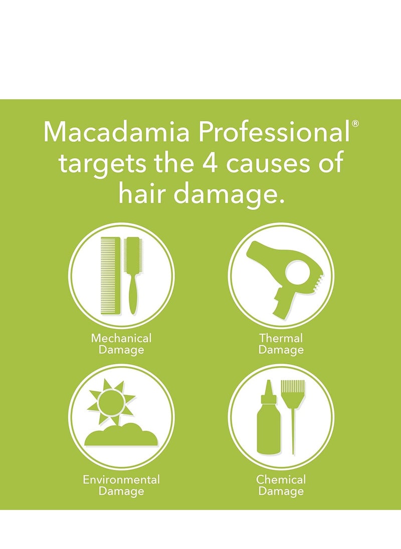 Macadamia Professional Hair Care Sulfate & Paraben Free Natural Organic Cruelty-Free Vegan Hair Products Nourishing Hair Repair Oil Treatment, 4.2oz, Clear