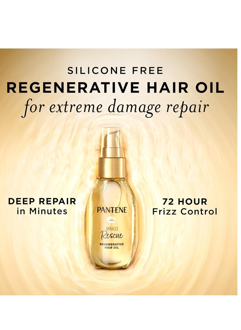 Pantene Miracle Rescue Regenerative Hair Oil, 2.0 FL OZ
