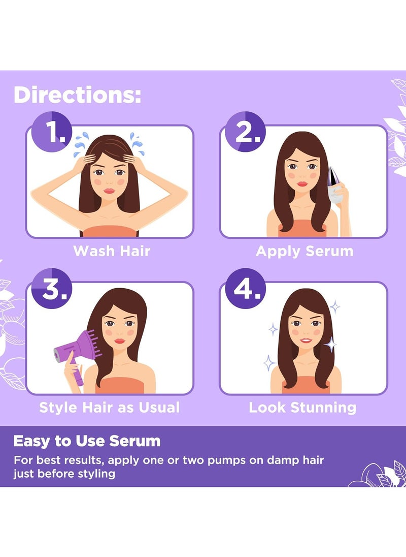 HerStyler Marula Oil Hair Serum - Anti Frizz Hair Serum for Frizzy and Damaged Hair - Marula Serum for Straightening - Hair Shine Serum - 2 Fl. Oz.