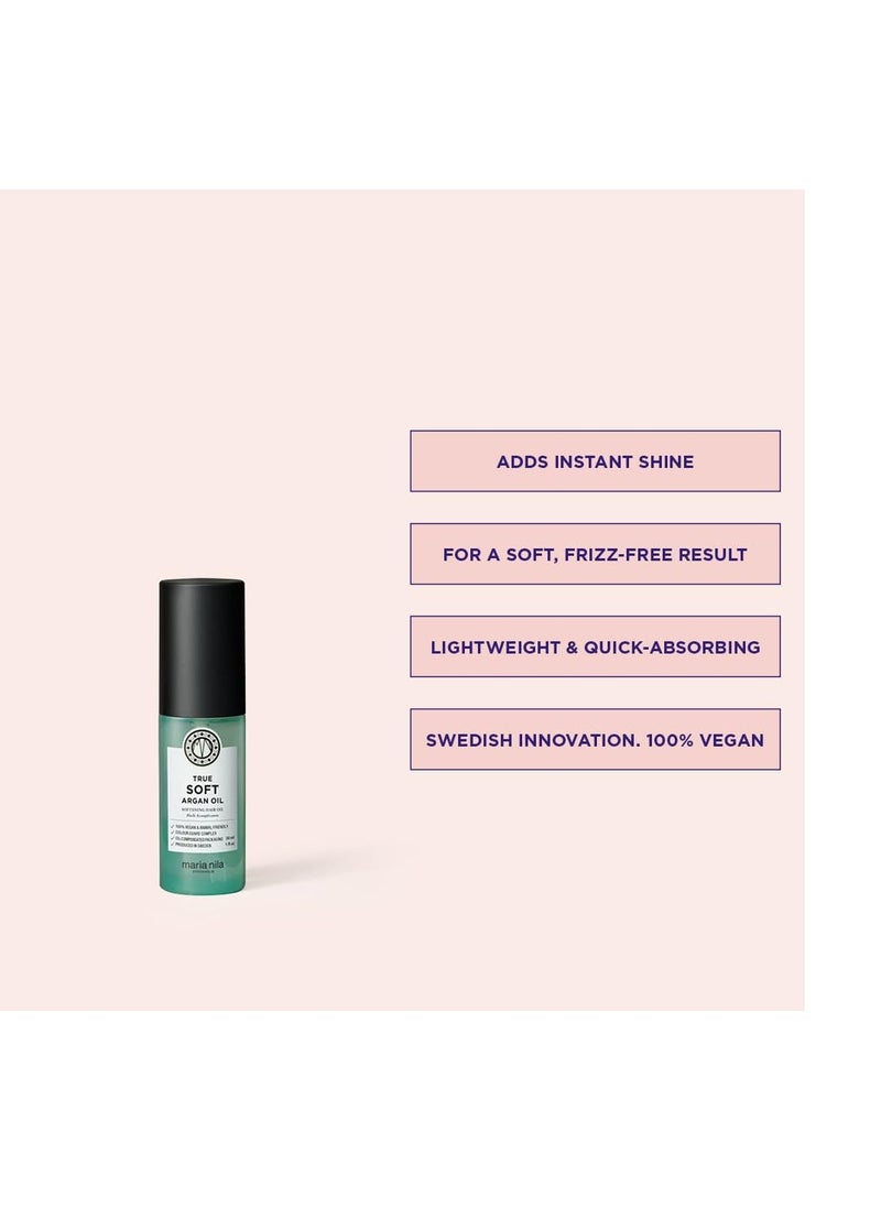 Maria Nila True Soft, For Dry Hair, Argan Oil Remoisturises & Reduces Frizz, 100% Vegan & Sulfate/Paraben free