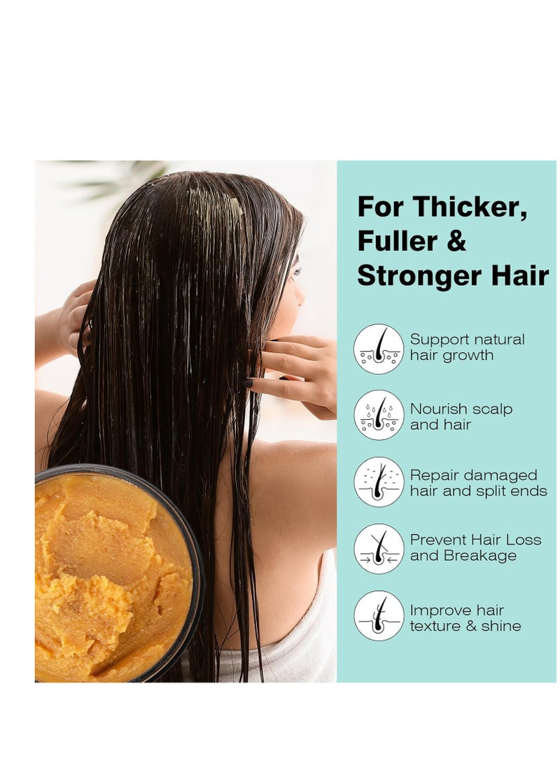 Raw Batana Oil for Hair Growth, 100% Natural Hair Growth Oil Kit Unrefined Batana Oil from Honduras, Hair Regrowth Hair Loss Treatment for Men Women